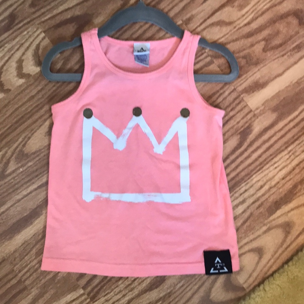 Trilogy Design Co Tank Top 2T Pink/White/Gold